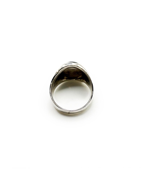Indian Jewelry（インディアンジュエリー）の「THEATER シアター ビッグオーバルストーンシルバーリング  Made in USA（リング・レディース・シルバー・#16）」の4枚目の写真