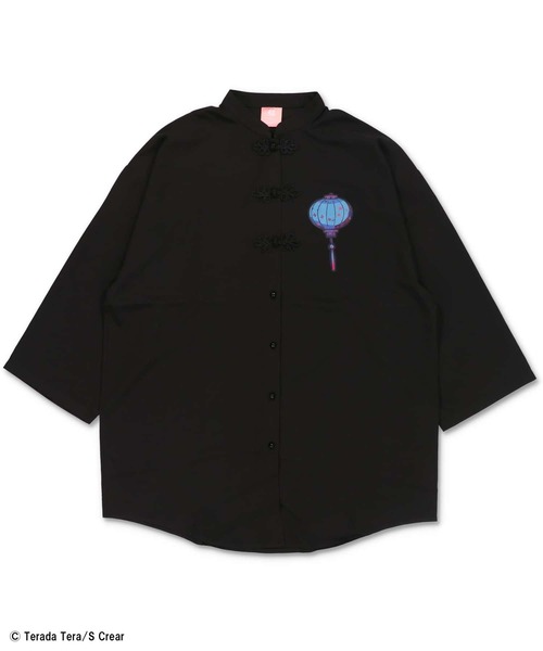 SPINNS(スピンズ)の「『寺田てら×SPINNS 第二弾』 チャイナシャツ(シャツ/ブラウス・レディース・ブラック/バーガンディー・ONESIZE)」の12枚目の写真