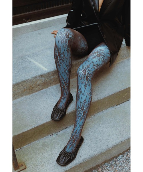 SWEDISH STOCKING(スウェディッシュストッキングス)の「Olivia Premium Tights Sky Blue(タイツ/ストッキング・レディース・スカイブルー・S/L/M)」の3枚目の写真