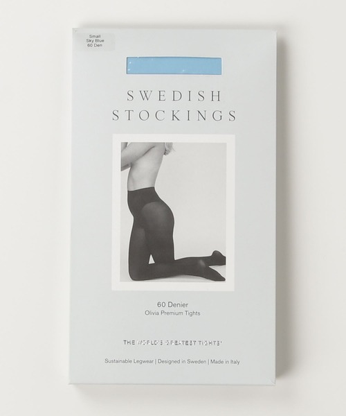 SWEDISH STOCKING(スウェディッシュストッキングス)の「Olivia Premium Tights Sky Blue(タイツ/ストッキング・レディース・スカイブルー・S/L/M)」の6枚目の写真