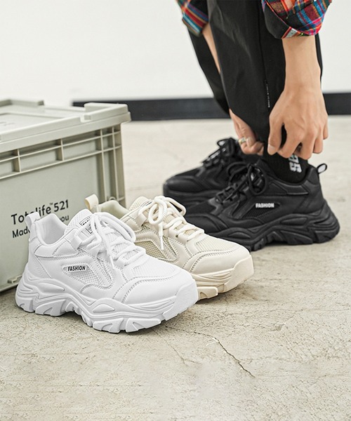 【カツ】シューズ SQUARE LACE UP SHOES / BLACK(ECO) – SHISEI