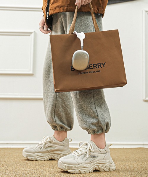 クリヤン ボリュームソール 厚底 ローテク ダッドスニーカー レースアップ