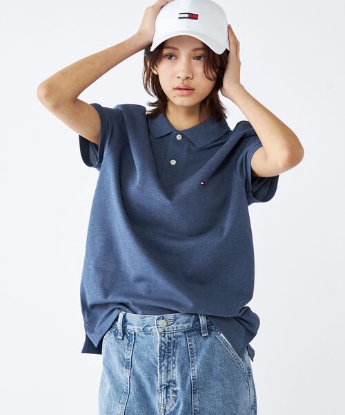 TOMMY HILFIGER（トミーヒルフィガー）の「シーズナルレギュラーポロシャツ（ポロシャツ・メンズ・ブルー/ブラウン/グリーン/ライトグリーン/オリーブ/サンドベージュ/オレンジ/ベージュ/レッド/ネイビー・LARGE/MEDIUM/SMALL/X-LARGE）」の7枚目の写真