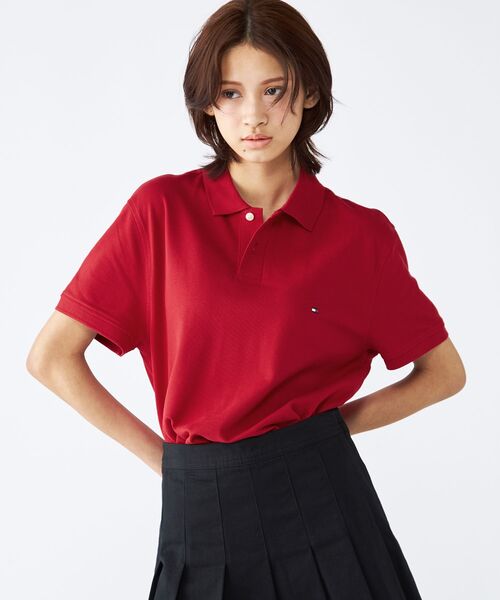 TOMMY HILFIGER（トミーヒルフィガー）の「シーズナルレギュラーポロシャツ（ポロシャツ・メンズ・ブルー/ブラウン/グリーン/ライトグリーン/オリーブ/サンドベージュ/オレンジ/ベージュ/レッド/ネイビー・LARGE/MEDIUM/SMALL/X-LARGE）」の21枚目の写真