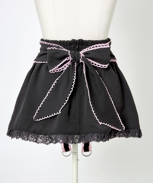Side ribbon & frill back ribbon skirt（スカート）｜AVENCHUMU