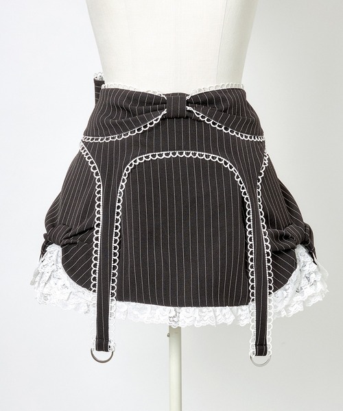 Side ribbon & frill back ribbon skirt（スカート）｜AVENCHUMU