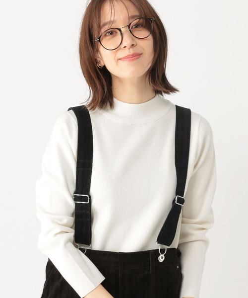 studio CLIP(スタディオクリップ)の「14ゲージ総針ハイネックプルオーバー(ニット/セーター・レディース・アイボリー/ベージュ/ネイビー/イエロー・MEDIUM/LARGE)」の2枚目の写真