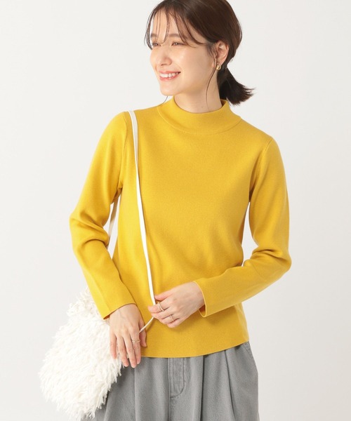 総針ハイネックプルオーバー
