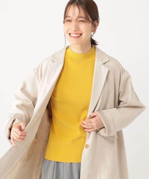 studio CLIP(スタディオクリップ)の「14ゲージ総針ハイネックプルオーバー(ニット/セーター・レディース・アイボリー/ベージュ/ネイビー/イエロー・MEDIUM/LARGE)」の18枚目の写真