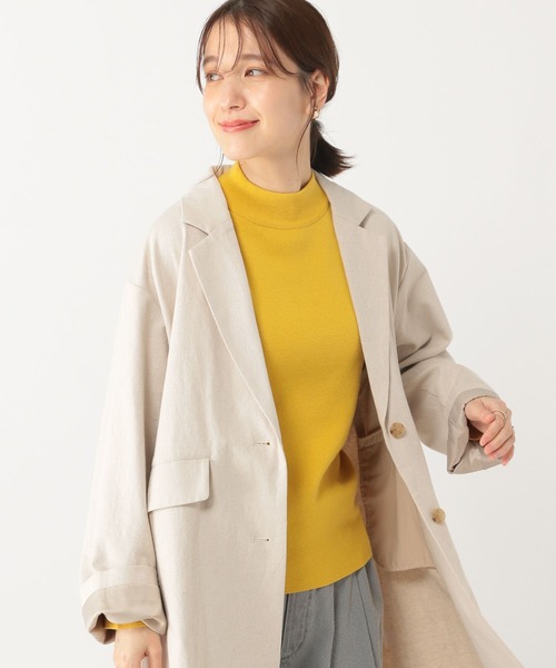 studio CLIP(スタディオクリップ)の「14ゲージ総針ハイネックプルオーバー(ニット/セーター・レディース・アイボリー/ベージュ/ネイビー/イエロー・MEDIUM/LARGE)」の19枚目の写真