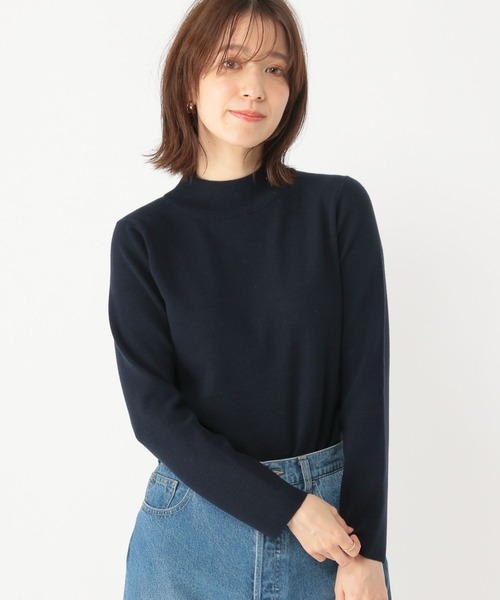 studio CLIP(スタディオクリップ)の「14ゲージ総針ハイネックプルオーバー(ニット/セーター・レディース・アイボリー/ベージュ/ネイビー/イエロー・MEDIUM/LARGE)」の22枚目の写真