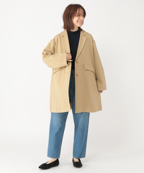 studio CLIP(スタディオクリップ)の「14ゲージ総針ハイネックプルオーバー(ニット/セーター・レディース・アイボリー/ベージュ/ネイビー/イエロー・MEDIUM/LARGE)」の5枚目の写真