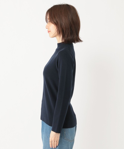 studio CLIP(スタディオクリップ)の「14ゲージ総針ハイネックプルオーバー(ニット/セーター・レディース・アイボリー/ベージュ/ネイビー/イエロー・MEDIUM/LARGE)」の7枚目の写真