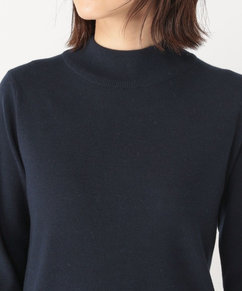 studio CLIP(スタディオクリップ)の「14ゲージ総針ハイネックプルオーバー(ニット/セーター・レディース・アイボリー/ベージュ/ネイビー/イエロー・MEDIUM/LARGE)」の9枚目の写真