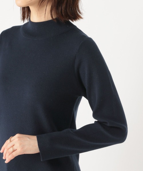 studio CLIP(スタディオクリップ)の「14ゲージ総針ハイネックプルオーバー(ニット/セーター・レディース・アイボリー/ベージュ/ネイビー/イエロー・MEDIUM/LARGE)」の10枚目の写真