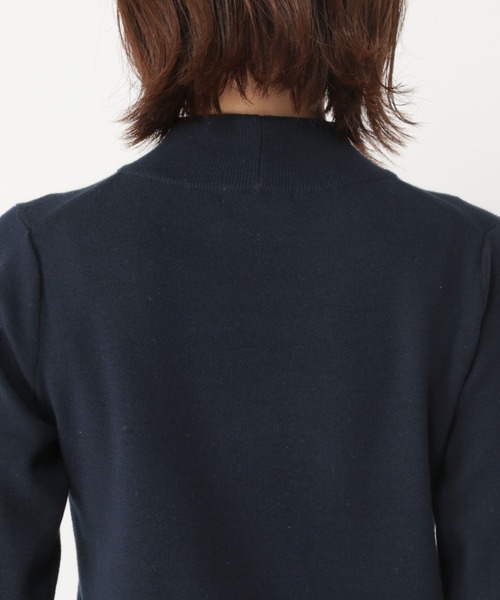 studio CLIP(スタディオクリップ)の「14ゲージ総針ハイネックプルオーバー(ニット/セーター・レディース・アイボリー/ベージュ/ネイビー/イエロー・MEDIUM/LARGE)」の12枚目の写真