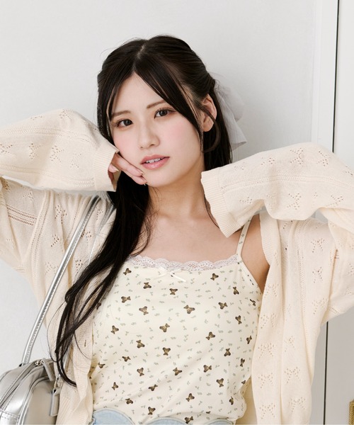 apres jour(アプレジュール)の「カップ付きアソート柄キャミインナー(キャミソール・レディース・ブルー/イエロー/ラベンダー/オレンジ/ピンク・フリー/X-LARGE)」の6枚目の写真