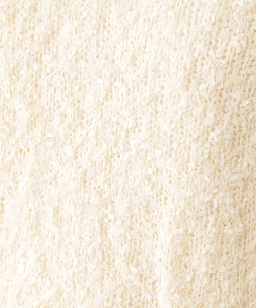 studio CLIP（スタディオクリップ）の「リボンヤーン襟付きプルオーバー（ニット/セーター・レディース・オフホワイト/ライトグレー・FREE）」の20枚目の写真