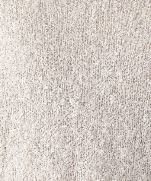 studio CLIP（スタディオクリップ）の「リボンヤーン襟付きプルオーバー（ニット/セーター・レディース・オフホワイト/ライトグレー・FREE）」の21枚目の写真