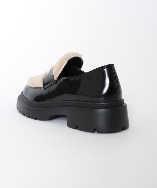 Chiaki Katagiri（チアキカタギリ）の「ファー付ボリュームソールコインローファー【CHIAKI KATAGIRI】（ローファー・レディース・ブラック・38/39/36/37）」の10枚目の写真