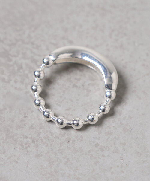 BEARDSLEY（ビアズリー）の「ボールチェーンコンビリング（リング・レディース・シルバー・14cm）」の2枚目の写真