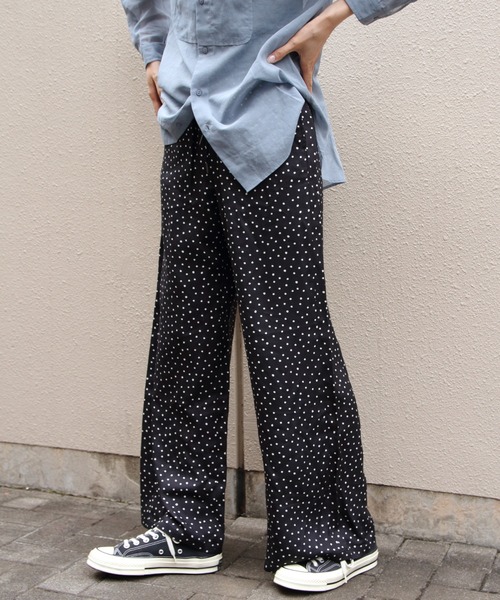 LE GLAZIK(ルグラジック)の「LE GLAZIK/ル グラジック エラスティックパンツ RAYON ELASTIC PANTS LG-E0267 RPR(その他パンツ・レディース・ブラック/ネイビー・36)」の7枚目の写真