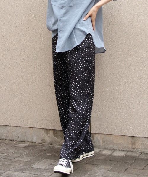 LE GLAZIK(ルグラジック)の「LE GLAZIK/ル グラジック エラスティックパンツ RAYON ELASTIC PANTS LG-E0267 RPR(その他パンツ・レディース・ブラック/ネイビー・36)」の5枚目の写真