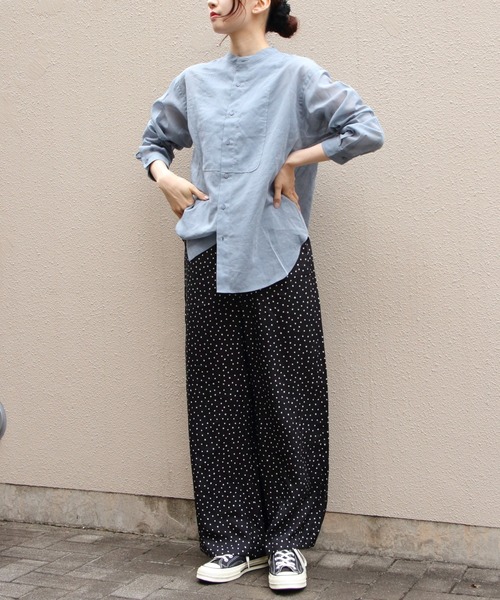 LE GLAZIK(ルグラジック)の「LE GLAZIK/ル グラジック エラスティックパンツ RAYON ELASTIC PANTS LG-E0267 RPR(その他パンツ・レディース・ブラック/ネイビー・36)」の11枚目の写真
