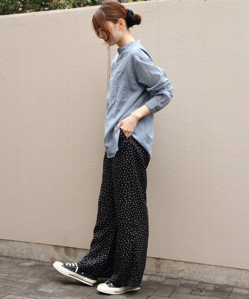 LE GLAZIK(ルグラジック)の「LE GLAZIK/ル グラジック エラスティックパンツ RAYON ELASTIC PANTS LG-E0267 RPR(その他パンツ・レディース・ブラック/ネイビー・36)」の13枚目の写真