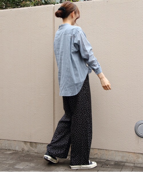 LE GLAZIK(ルグラジック)の「LE GLAZIK/ル グラジック エラスティックパンツ RAYON ELASTIC PANTS LG-E0267 RPR(その他パンツ・レディース・ブラック/ネイビー・36)」の14枚目の写真