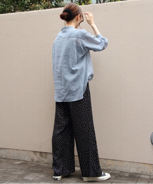 LE GLAZIK(ルグラジック)の「LE GLAZIK/ル グラジック エラスティックパンツ RAYON ELASTIC PANTS LG-E0267 RPR(その他パンツ・レディース・ブラック/ネイビー・36)」の15枚目の写真