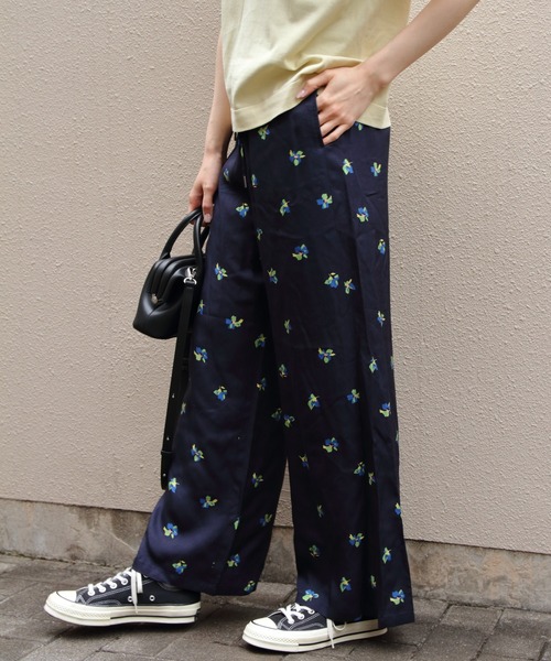 LE GLAZIK(ルグラジック)の「LE GLAZIK/ル グラジック エラスティックパンツ RAYON ELASTIC PANTS LG-E0267 RPR(その他パンツ・レディース・ブラック/ネイビー・36)」の21枚目の写真