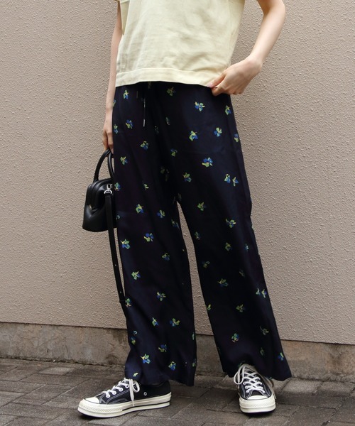 LE GLAZIK(ルグラジック)の「LE GLAZIK/ル グラジック エラスティックパンツ RAYON ELASTIC PANTS LG-E0267 RPR(その他パンツ・レディース・ブラック/ネイビー・36)」の19枚目の写真