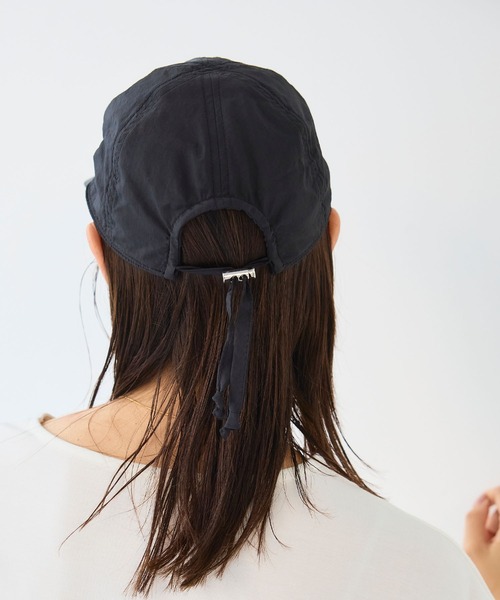 CROSS FUNCTION（クロスファンクション）の「《UPF50+》エブ楽 ドロストタフタキャップ【CF/クロスファンクション】（キャップ・レディース・ネイビー/ベージュ/ブラック・M/57.5cm）」の8枚目の写真