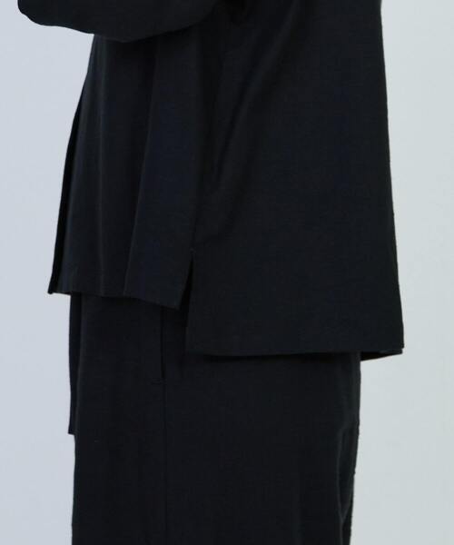 LOISIR（ロワズィール）の「レーヨンリネンキャンバスオープンカラーシャツ（シャツ/ブラウス・レディース・ブラック・FREE）」の19枚目の写真