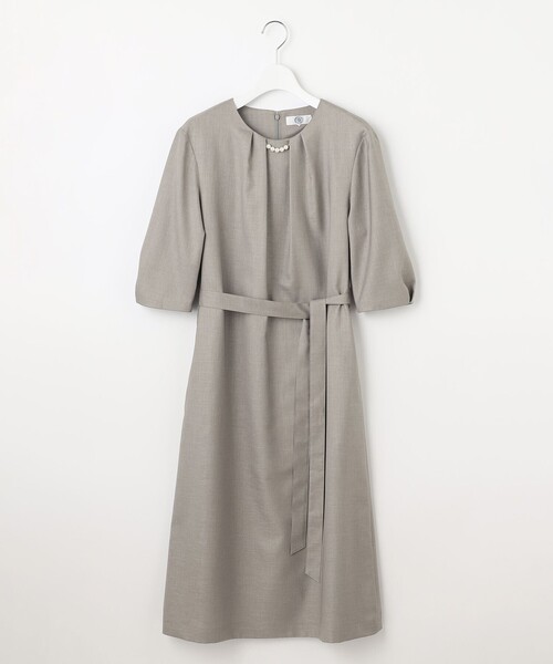 J.PRESS(ジェイプレス)の「【洗える・UV加工・吸水速乾】OXIJEWELストレッチ ワンピース(ワンピース・レディース・ネイビー系/ライトグレー系/シルバー系/ベージュ系・T13/T15)」の19枚目の写真