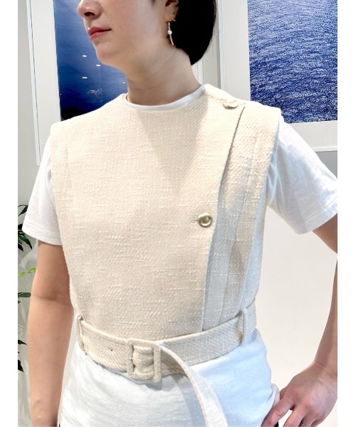 ESTNATION / コットンツイードジレ