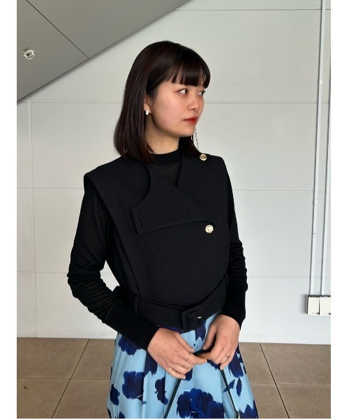 【新品未使用】エストネーション　ツイードジレ ESTNATION / コットンツイードジレ