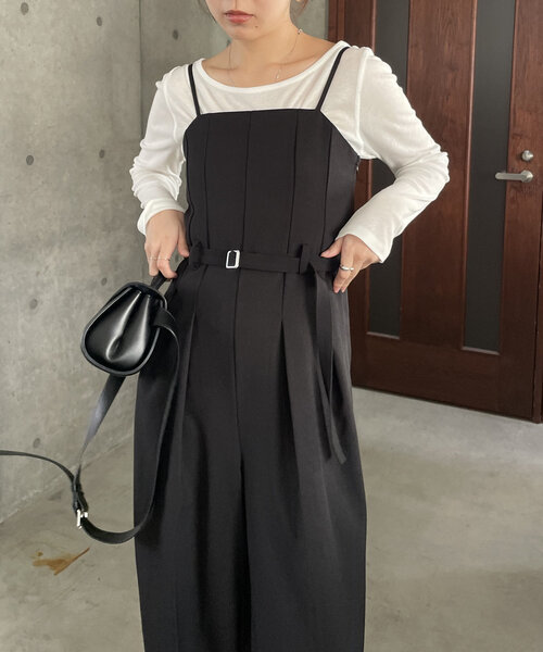 CAPRICIEUX LE'MAGE[新品］シャーリングベアロンパース (黒) スタッフリアルバイ♡シャーリングベアロンパース