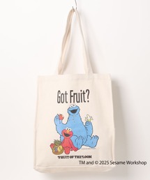 【FRUIT OF THE LOOM】SESAME STREET×FTL イラスト トートバッグ/セサミストリート コラボ