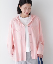 ◆製品染めフーディーブラウス