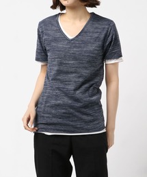 【RS】アンサンブルVネック半袖Tシャツ