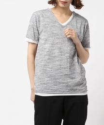 【RS】アンサンブルVネック半袖Tシャツ