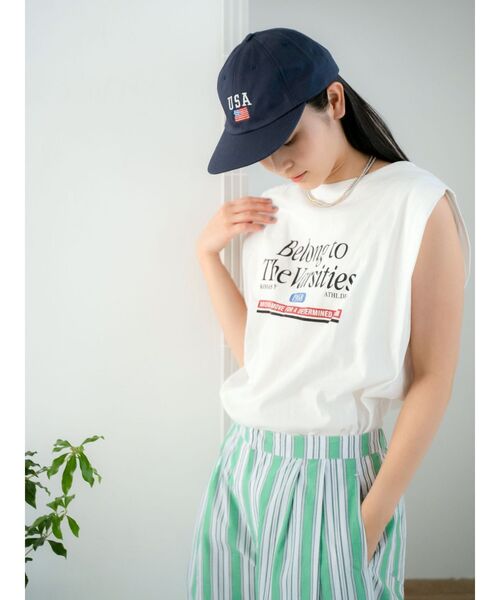 Ungrid(アングリッド)の「COOPERSTOWN BALL CAP別注モチーフロゴキャップ(キャップ・レディース・ネイビー/レッド/ブルー/アイボリー・FREE)」の9枚目の写真