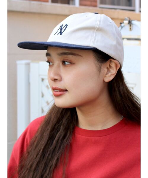 Ungrid(アングリッド)の「COOPERSTOWN BALL CAP別注モチーフロゴキャップ(キャップ・レディース・ネイビー/レッド/ブルー/アイボリー・FREE)」の18枚目の写真