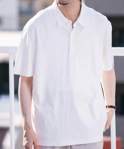 URBAN RESEARCH ROSSO MEN(アーバンリサーチロッソメン)の「『XLサイズあり』『UR TECH』防汚加工リラックス半袖ポロシャツ(ポロシャツ・メンズ・ホワイト/ブラック/ネイビー/ライトグレー・X-LARGE/SMALL/MEDIUM/LARGE)」の8枚目の写真