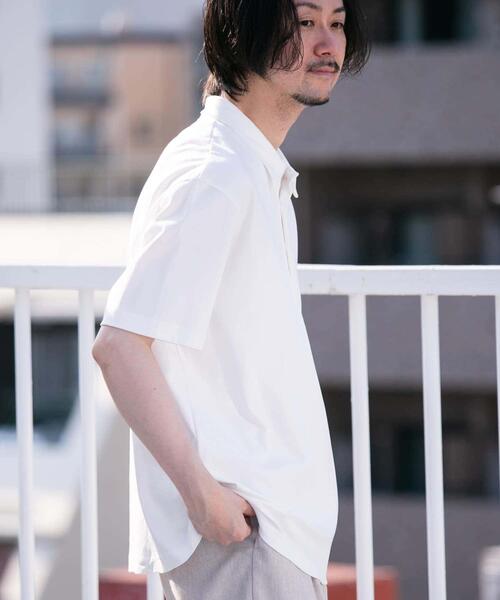 URBAN RESEARCH ROSSO MEN(アーバンリサーチロッソメン)の「『XLサイズあり』『UR TECH』防汚加工リラックス半袖ポロシャツ(ポロシャツ・メンズ・ホワイト/ブラック/ネイビー/ライトグレー・X-LARGE/SMALL/MEDIUM/LARGE)」の11枚目の写真