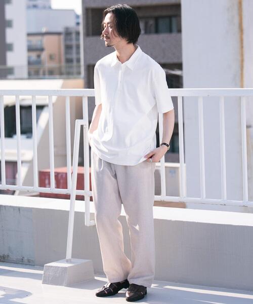 URBAN RESEARCH ROSSO MEN(アーバンリサーチロッソメン)の「『XLサイズあり』『UR TECH』防汚加工リラックス半袖ポロシャツ(ポロシャツ・メンズ・ホワイト/ブラック/ネイビー/ライトグレー・X-LARGE/SMALL/MEDIUM/LARGE)」の16枚目の写真