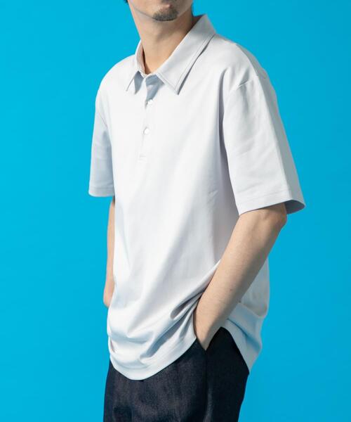 URBAN RESEARCH ROSSO MEN(アーバンリサーチロッソメン)の「『XLサイズあり』『UR TECH』防汚加工リラックス半袖ポロシャツ(ポロシャツ・メンズ・ホワイト/ブラック/ネイビー/ライトグレー・X-LARGE/SMALL/MEDIUM/LARGE)」の11枚目の写真