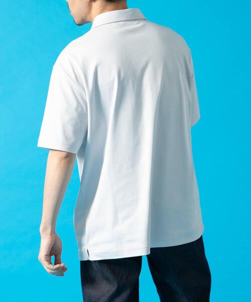 URBAN RESEARCH ROSSO MEN(アーバンリサーチロッソメン)の「『XLサイズあり』『UR TECH』防汚加工リラックス半袖ポロシャツ(ポロシャツ・メンズ・ホワイト/ブラック/ネイビー/ライトグレー・X-LARGE/SMALL/MEDIUM/LARGE)」の12枚目の写真